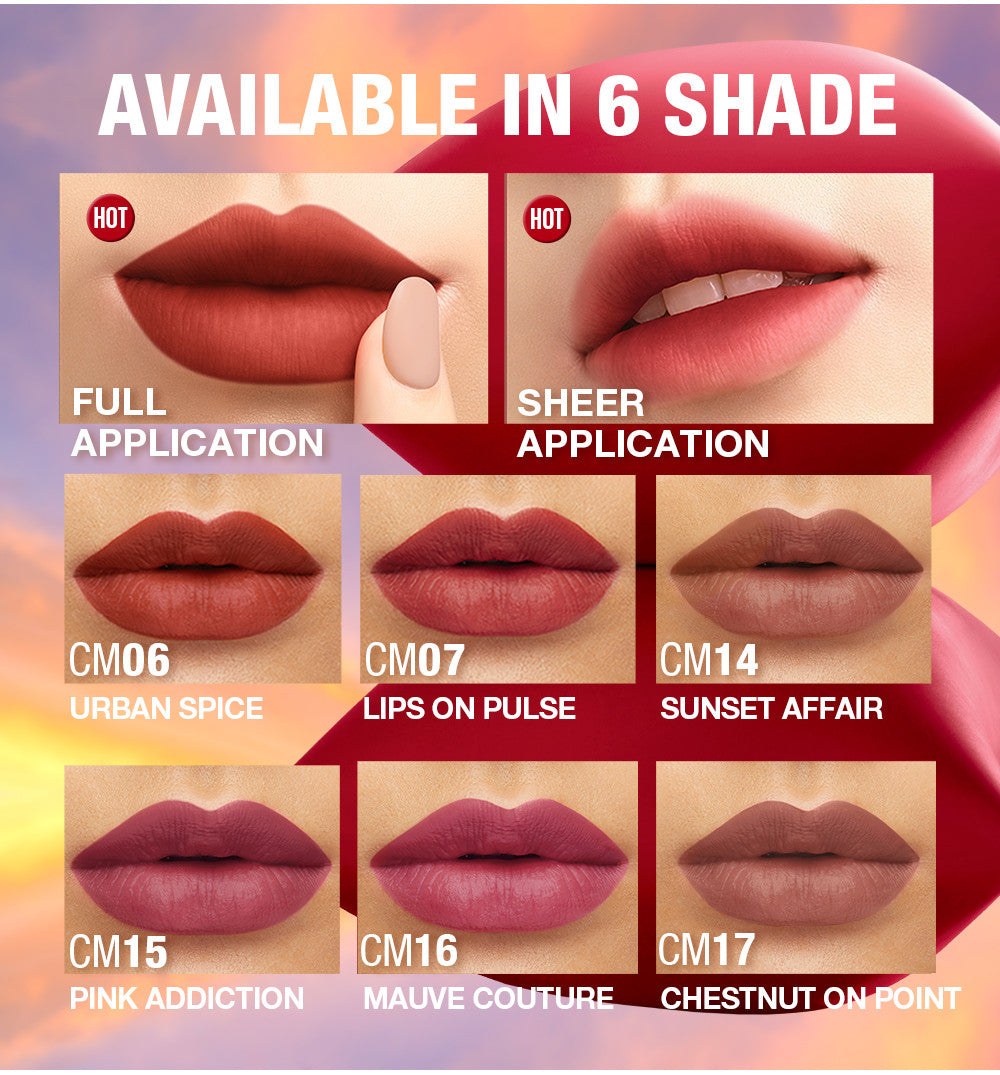 MAYBELLINE OFFICIAL Sensational Cushion Matte Liquid Lipstick Make Up - 48gr (Lipstick Cair Dengan Vitamin E Yang Melembabkan Bibir)