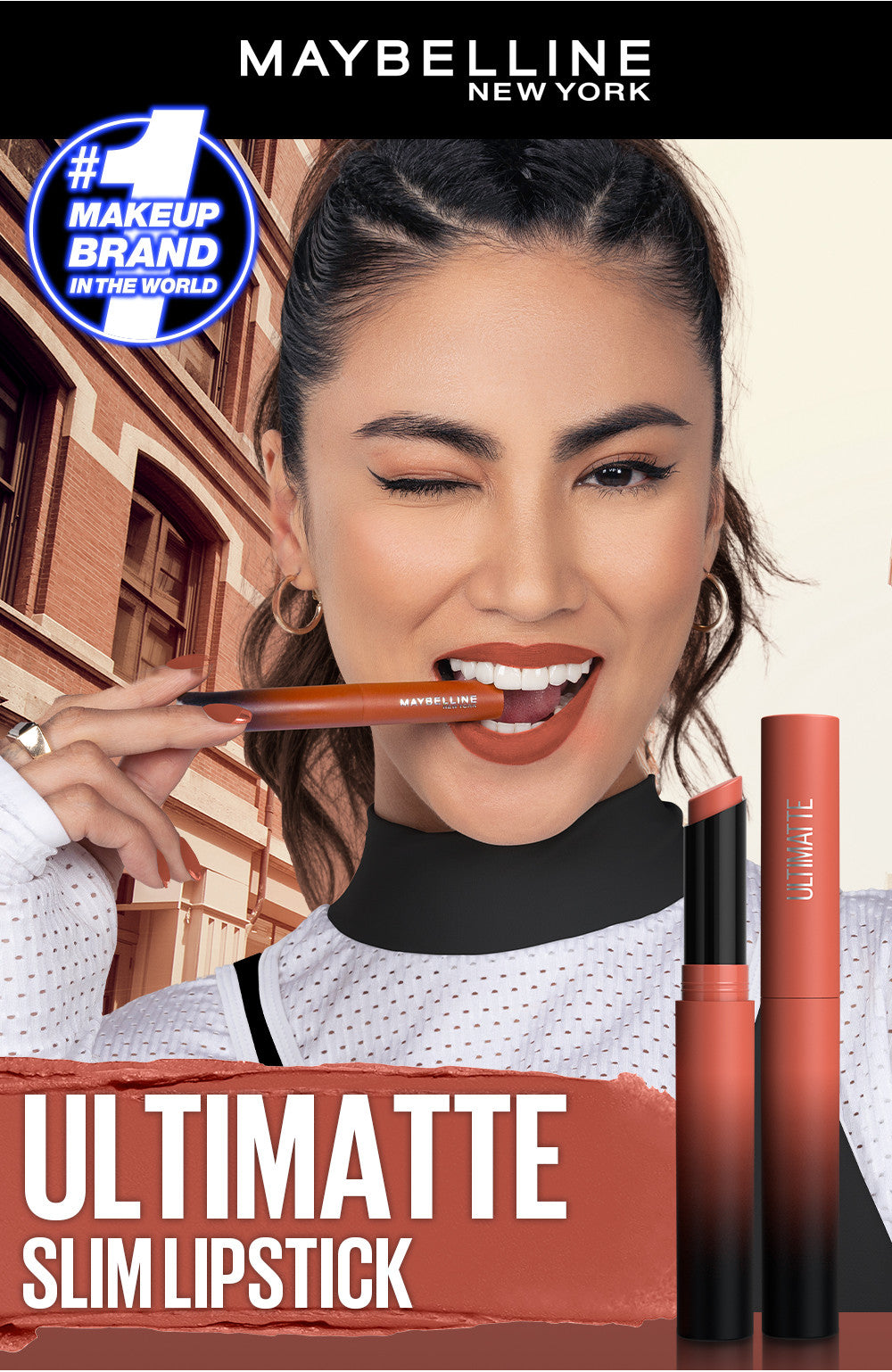 MAYBELLINE OFFICIAL Color Sensational Ultimatte Lipstick Make Up - 1.7gr (Lipstick Dengan Formula Ringan & Nyaman Dengan Hasil Flawlessly Smooth)