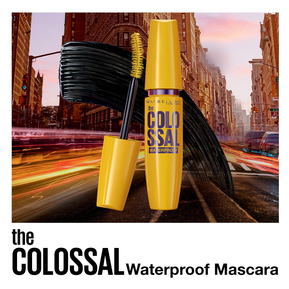 MAYBELLINE OFFICIAL Volume Express The Colossal Waterproof Mascara Make up - 9.2ml Maskara Makeup Eye Kolagen Bulu Mata Tebal Superstay Matte Vinyl Ink