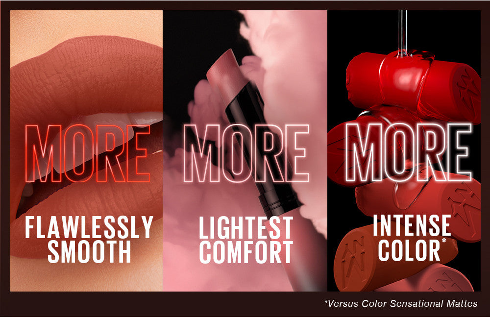 MAYBELLINE OFFICIAL Color Sensational Ultimatte Lipstick Make Up - 1.7gr (Lipstick Dengan Formula Ringan & Nyaman Dengan Hasil Flawlessly Smooth)