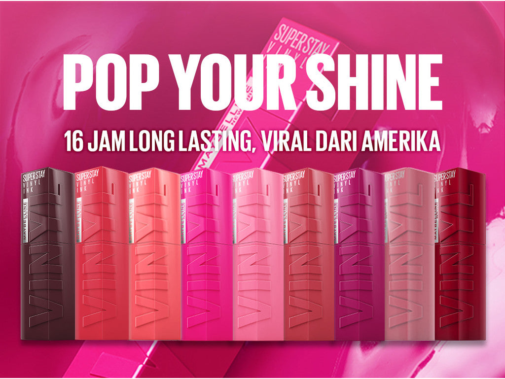 [4 NEW SHADES MILK TEA LIMITED EDITION] MAYBELLINE OFFICIAL Superstay Vinyl Ink 4.2 ml - Shiny Pigmented Liquid Lipstik Lipstick Make Up Lipcream Longlasting Waterproof Tahan Lama 16 Jam Lipstik Lipgloss Lipbalm Liptint