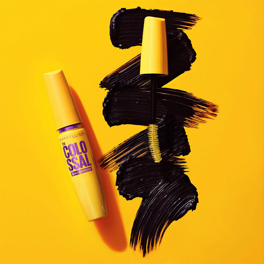 MAYBELLINE OFFICIAL Volume Express The Colossal Waterproof Mascara Make up - 9.2ml Maskara Makeup Eye Kolagen Bulu Mata Tebal Superstay Matte Vinyl Ink