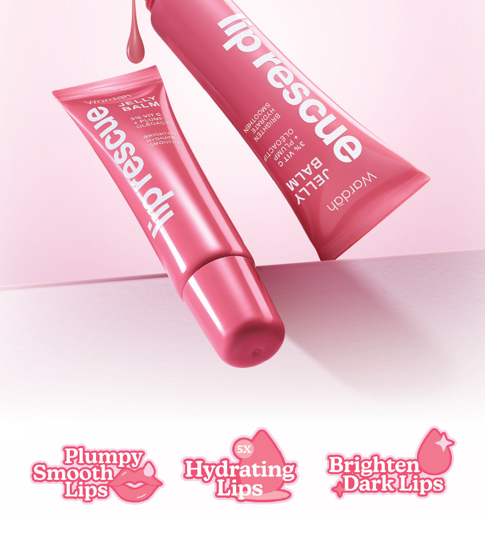 [LIP CARE MENCERAHKAN] NEW! WARDAH Lip Rescue Jelly Balm Dusty Rose - Lip Therapy, Hydrating - Mencerahkan Bibir, Bibir Sehat, Plump - Glossy, Lip Matte, Liptint, Lip Stain, Lipgloss, Lip Cream, Lip tint Waterproof -Tahan Lama - Dark Lips - Bibir Pecah