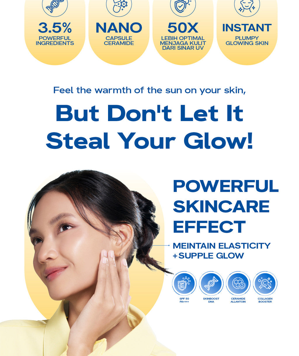 WARDAH UV Shield Aqua Fresh Sunscreen Serum SPF 50 PA++++ 30 ml - Melembabkan Kulit Kering, Memperbaiki Skin Barrier, Melindungi Kulit secara Maksimal - Ringan, Cepat Meresap, Tidak Lengket, No Whitecast, Non comedogenic, 0% Alkohol - Skincare