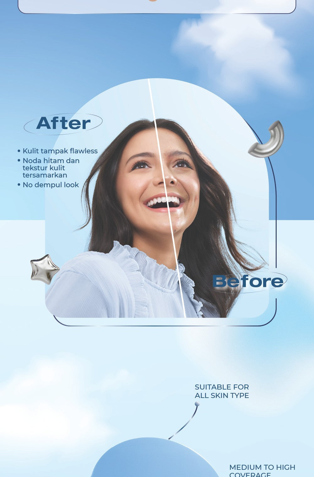 WARDAH Lightening Powder Foundation Extra Cover 10 g - All Skin - Two Way Cake - TWC Extra Cover - Bedak Padat Medium to High Coverage dengan SPF 22 PA dan Serum Niacinamide Untuk Hasil Makeup Flawless dan Cerah - Makeup - Cocok Dipakai dengan Cushion