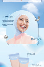 WARDAH Lightening Liquid Foundation 25ml - Base Makeup dengan Skin-Like to High Coverage yang Mengandung SPF 40 PA+++ dan Serum Niacinamide Untuk Hasil Makeup Flawless dan Cerah - Makeup - Foundation - Bedak - Cushion -  Foundation Anti Longsor