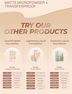 WARDAH Colorfit Matte Foundation - Liquid Foundation SPF 30PA++ dengan Oil Control & Tahan Lama Hingga 12 Jam - Makeup