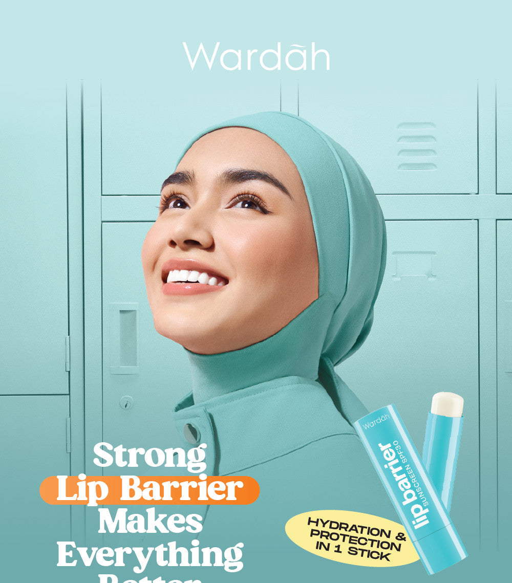 [LIPCARE SUN PROTECTION] WARDAH Lip Barrier Sunscreen SPF 30 PA+++ - Pelembab Bibir 24 Jam - Lip Balm, Lip Therapy, Lip Care, Hydrating - Petrolatum Murni 100% - Memperbaiki, Meregenerasi Sel Kulit Bibir, Menghidrasi, Mengatasi Bibir Pecah - Makeup
