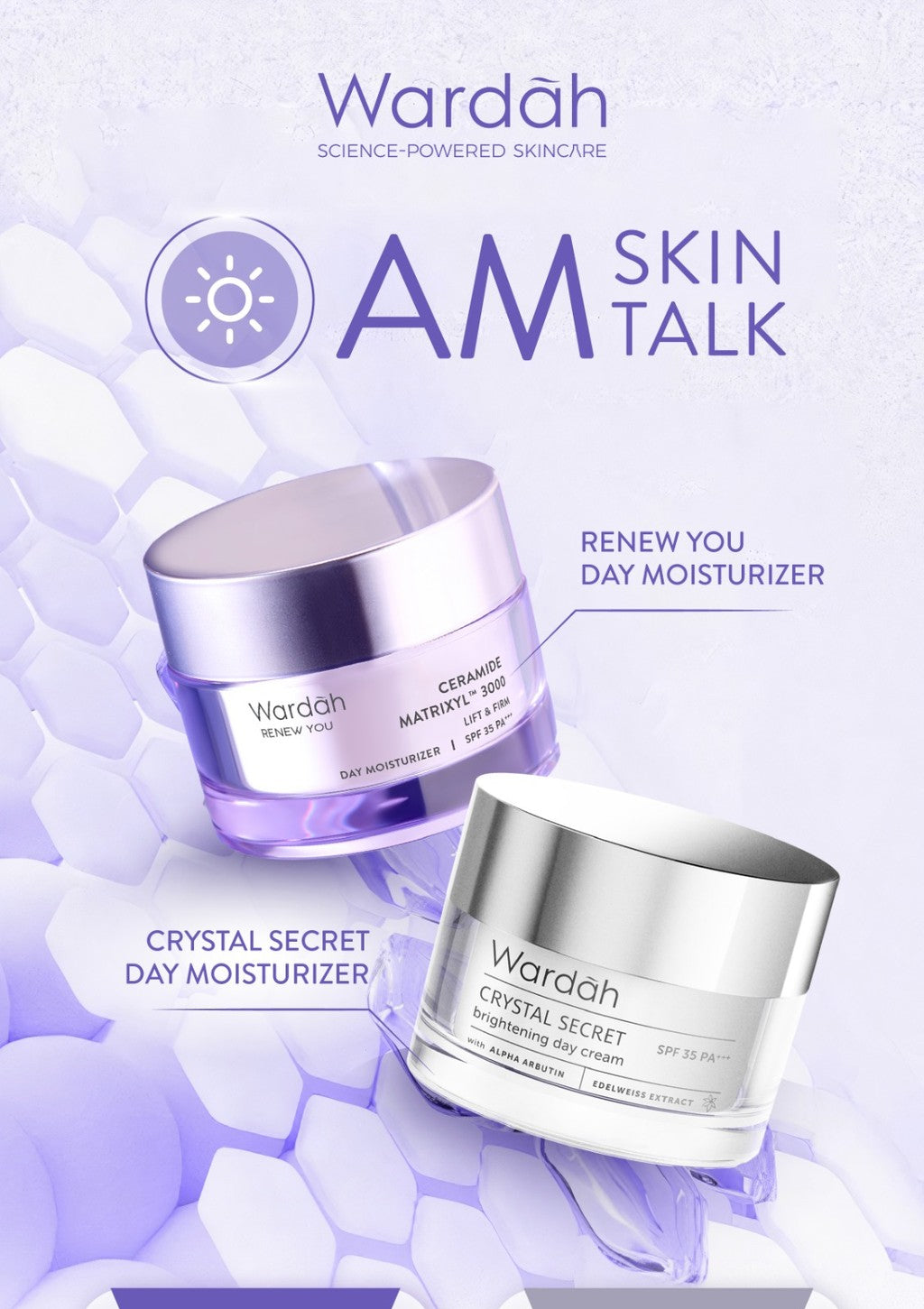 WARDAH Crystal Secret a-Arbutin 5% Niacinamide Hyperpigmentation Expert SPF 35 PA+++ Day Moisturizer 30 g - Skincare