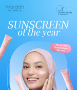 Wardah UV Shield Tinted Tone Up Sunscreen SPF 50 PA 30 ml Sunscreen Wajah Mencerahkan Wajah Samarkan Noda Hitam Tidak Lengket Cepat Meresap Makeup Primer-Skincare