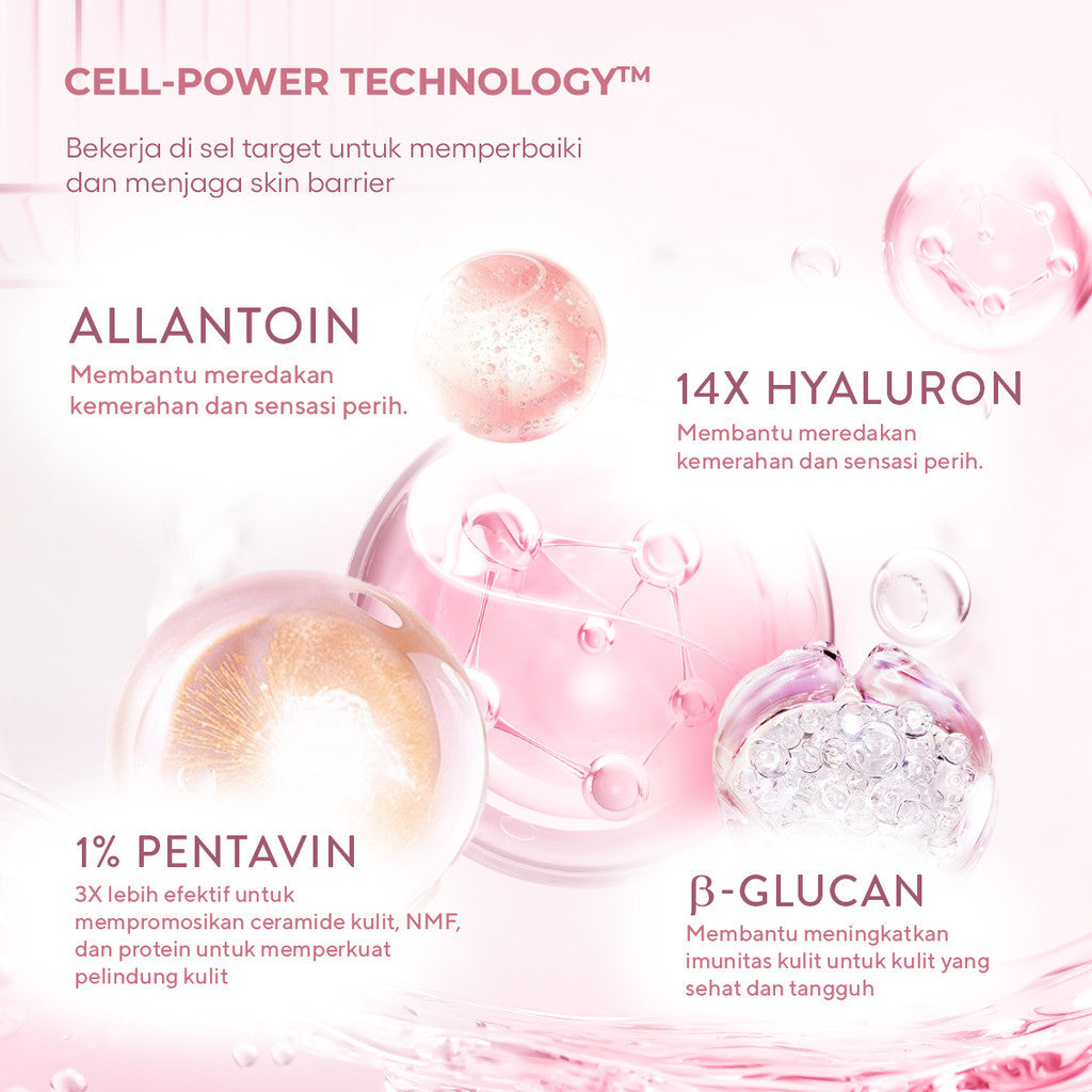 WARDAH Hydra Rose 14X Hyaluronic Pentavitin Deep Barrier Repair Serum 30 ml - Serum dengan Allantoin - Perawatan Wajah untuk Kulit - Resilient Skin - Skincare