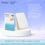 PIXY Perfect Fit Two Way Cake 01 White Cream + Eye Brow Brown