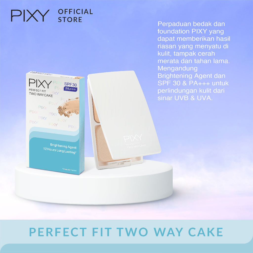 PIXY Perfect Fit Two Way Cake 03 Golden Beige + Eye Brow Brown