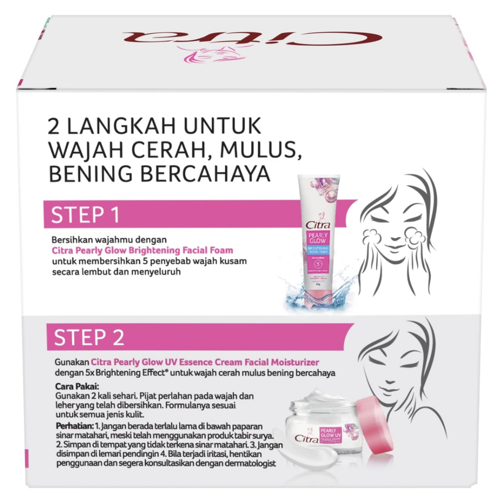 Citra Moisturizer Krim Wajah Pearly Glow UV 40g