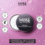 MAKE OVER Powerstay Mattifying Transparent Powder 11 g - Bedak Tabur