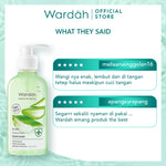 WARDAH Nature Daily Aloe Hydramild Hand Wash - Sabun cuci tangan dengan  Natural Aloe Vera dan Tea Tree Oil - Melembapkan dan Menyegarkan Kulit