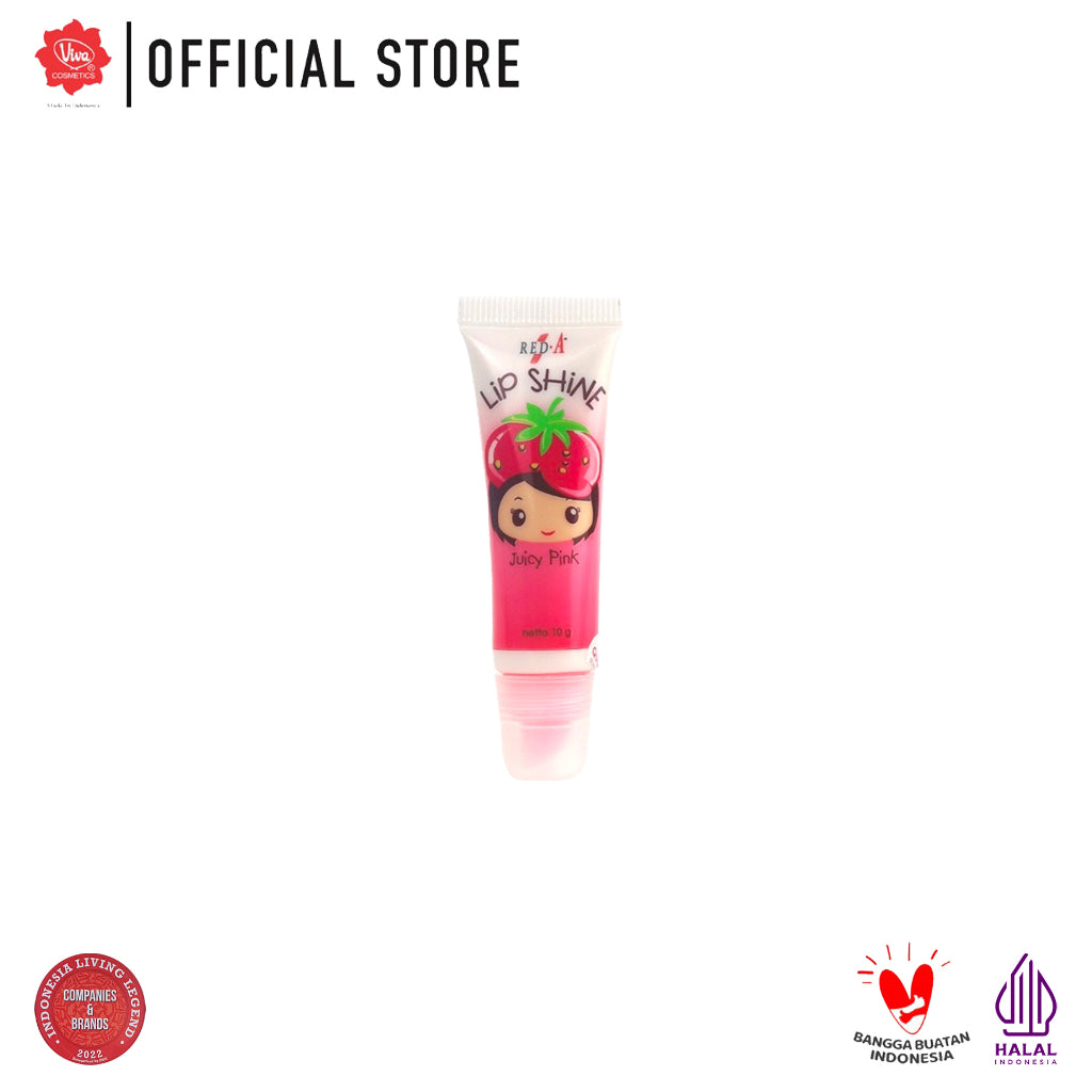 Red-A Lip Shine (Moisturize & Glowing - tersedia 4 varian)