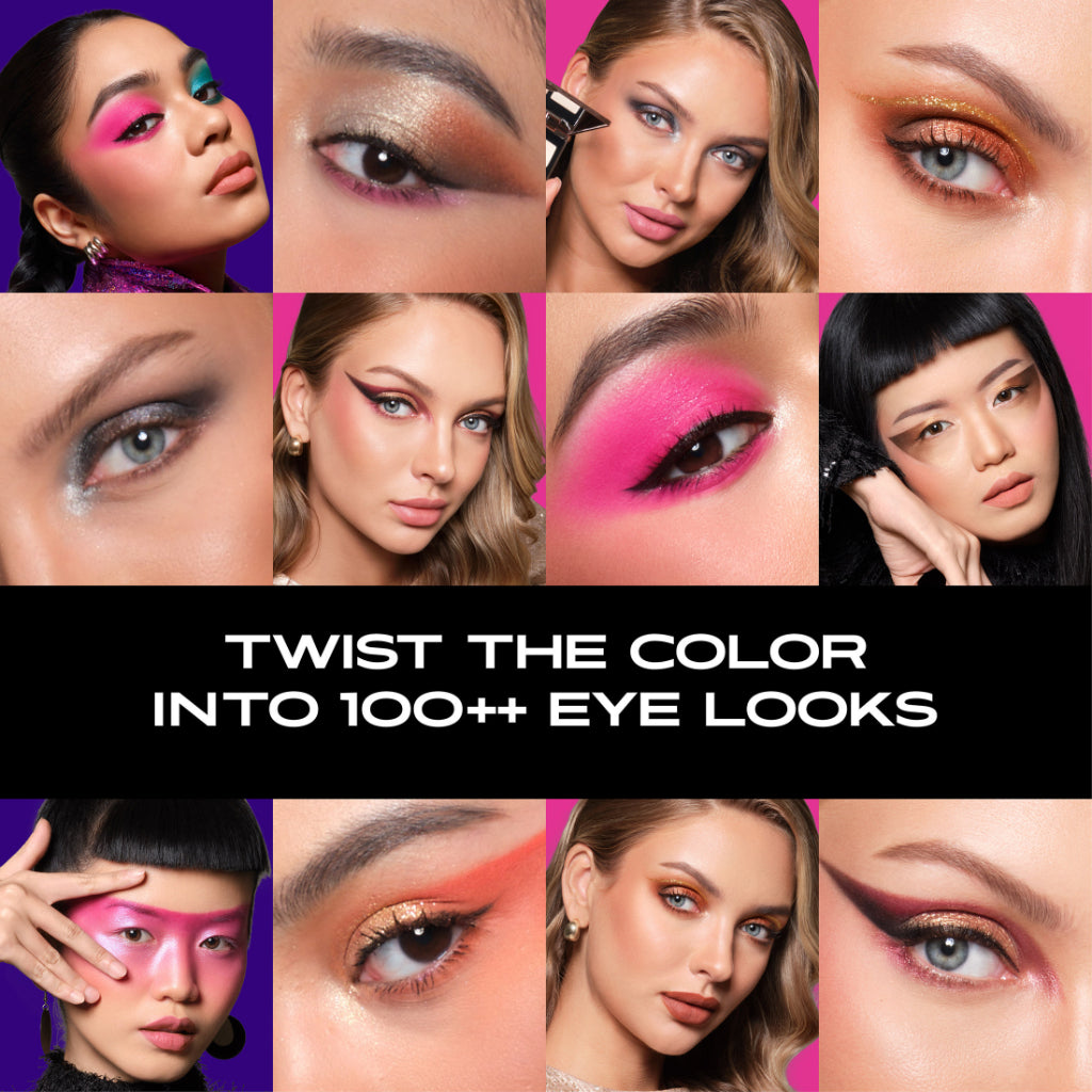 [ Dubai Fashion Week ] MAKE OVER Powerstay Eye Palette - Eyeshadow BEST SELLER Intense Tahan Lama 12 Jam 12 Warna Blendable Minim Fallout Cocok Untuk Semua Warna Kulit Daily Makeup Party Look DFW Nadya Hutagalung Pony Mira Agile Zsa Zsa Utari