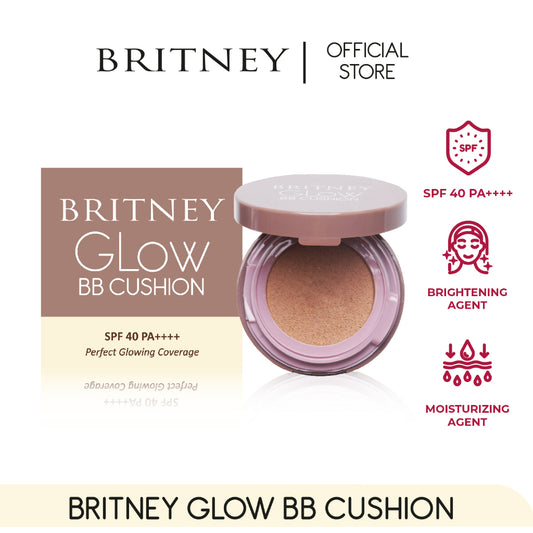 BRITNEY Glow BB Cushion / BB Cushion tahan lama / BB Cushion Waterproof