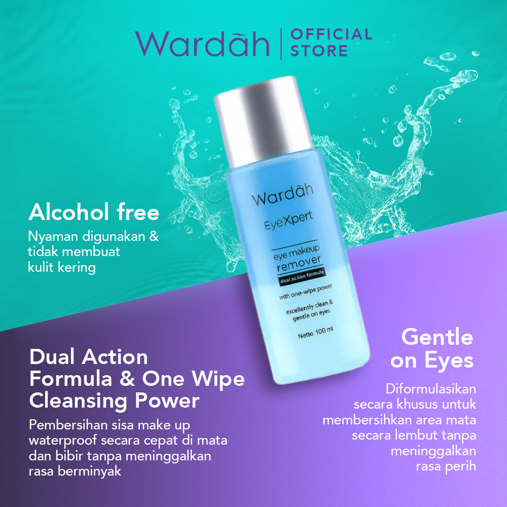 WARDAH EyeXpert Eye & Lip Makeup Remover - Pembersih MakeUp Waterproof - Makeup