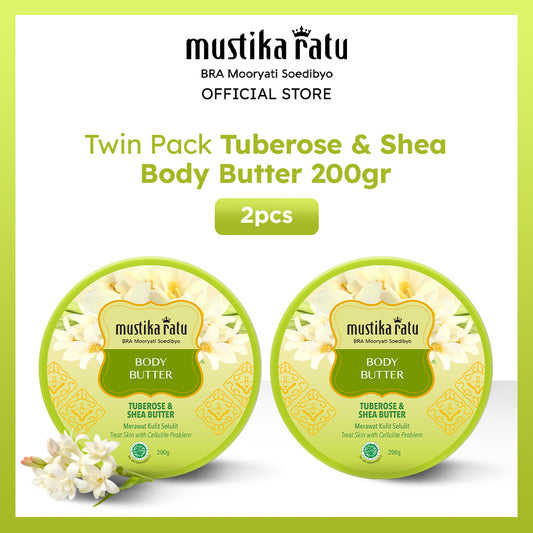 Mustika Ratu Twinpack Tuberose & Shea Body Butter 200gr