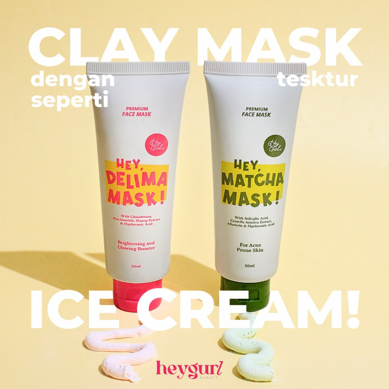 Hey Delima Mask | Clay Masker by HeyGurl Brightening and Glowing Booster