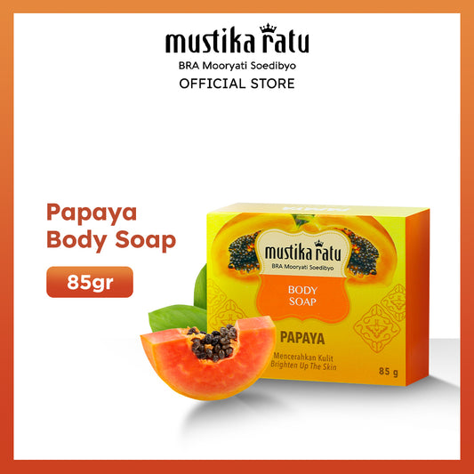 Mustika Ratu Papaya Body Soap 85gr sabun mandi batang aroma buah pepaya