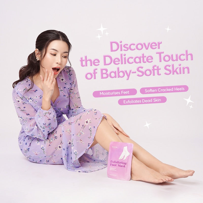 Noera Exfoliating Foot Mask | Masker Kaki Foot Peeling Mask | Peeling Foot Mask | Masker Kaki Remove Dead Skin | Tumit Pecah-Pecah Kaki Kering Kaki Kapalan