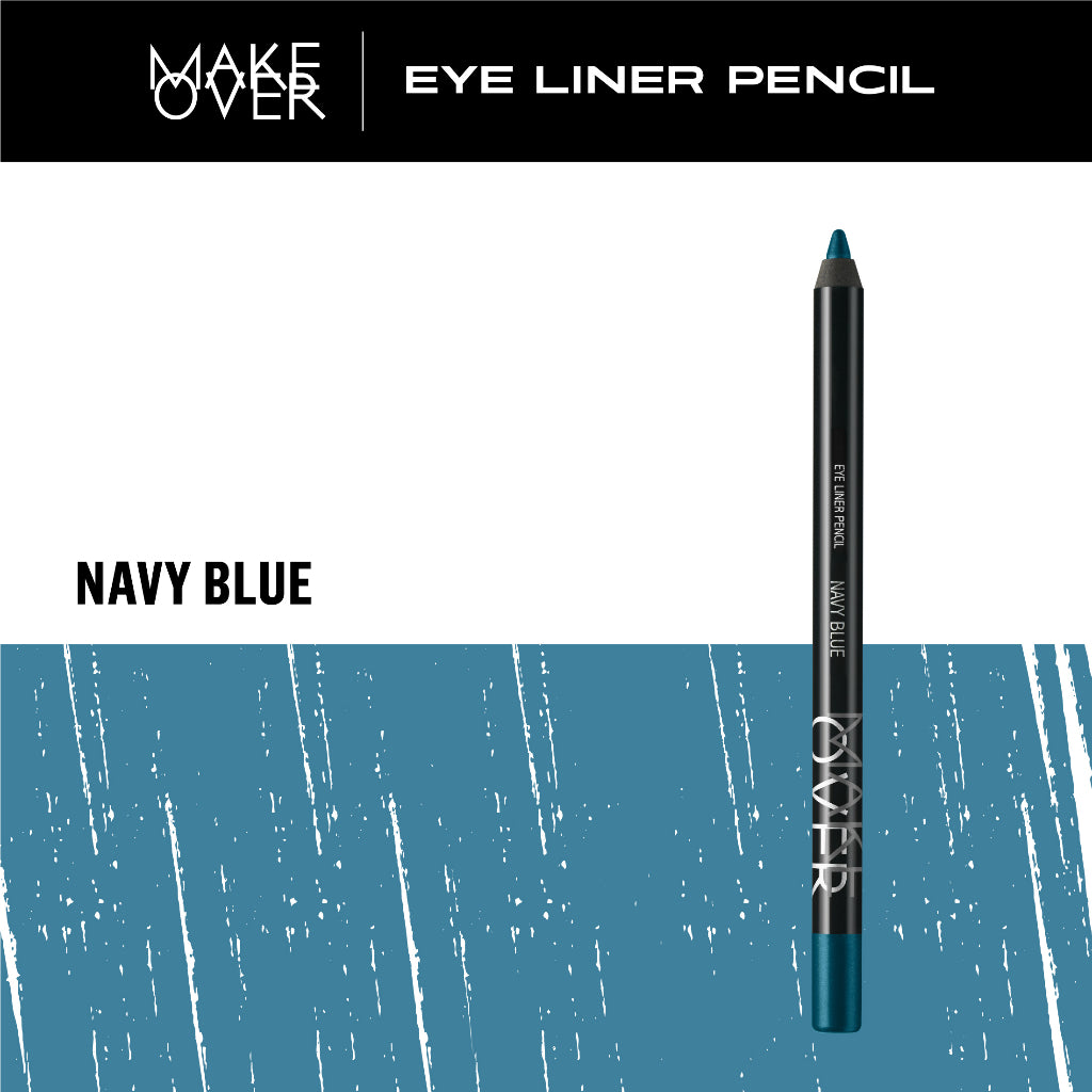 MAKE OVER Eye Liner Pencil - Eyeliner Creamy Pigmented Intense Pekat Smudgeproof Presisi