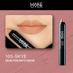 [SPECIAL MASTERSHADE] MAKE OVER Color Stick Matte Crayon 2.6 g - Lipstick Lipstik Bibir Matte untuk Base Ombre BEST SELLER Somethin Time Less w Maybe Euphoria