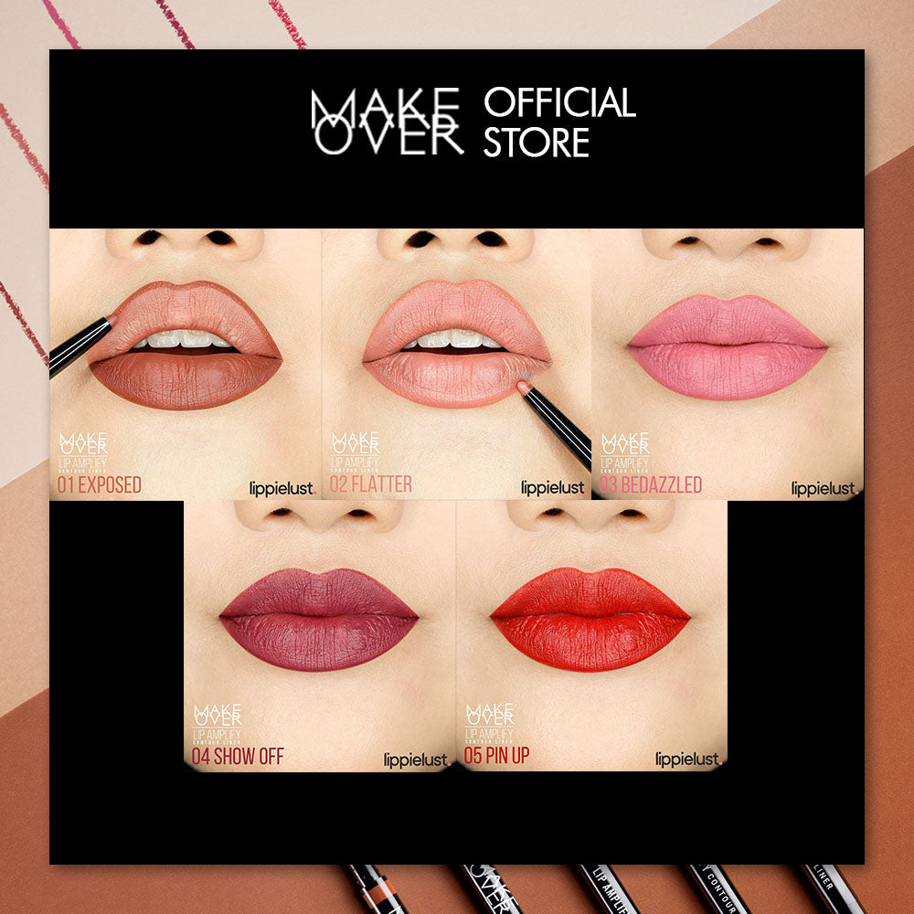 [PRE-ORDER] [ Dubai Fashion Week ] MAKE OVER Lip Amplify Contour Liner 0.2 g - Lip Liner Lipstick Lipstik DFW Nadya Hutagalung Pony Mira Agile Zsa Zsa Utari
