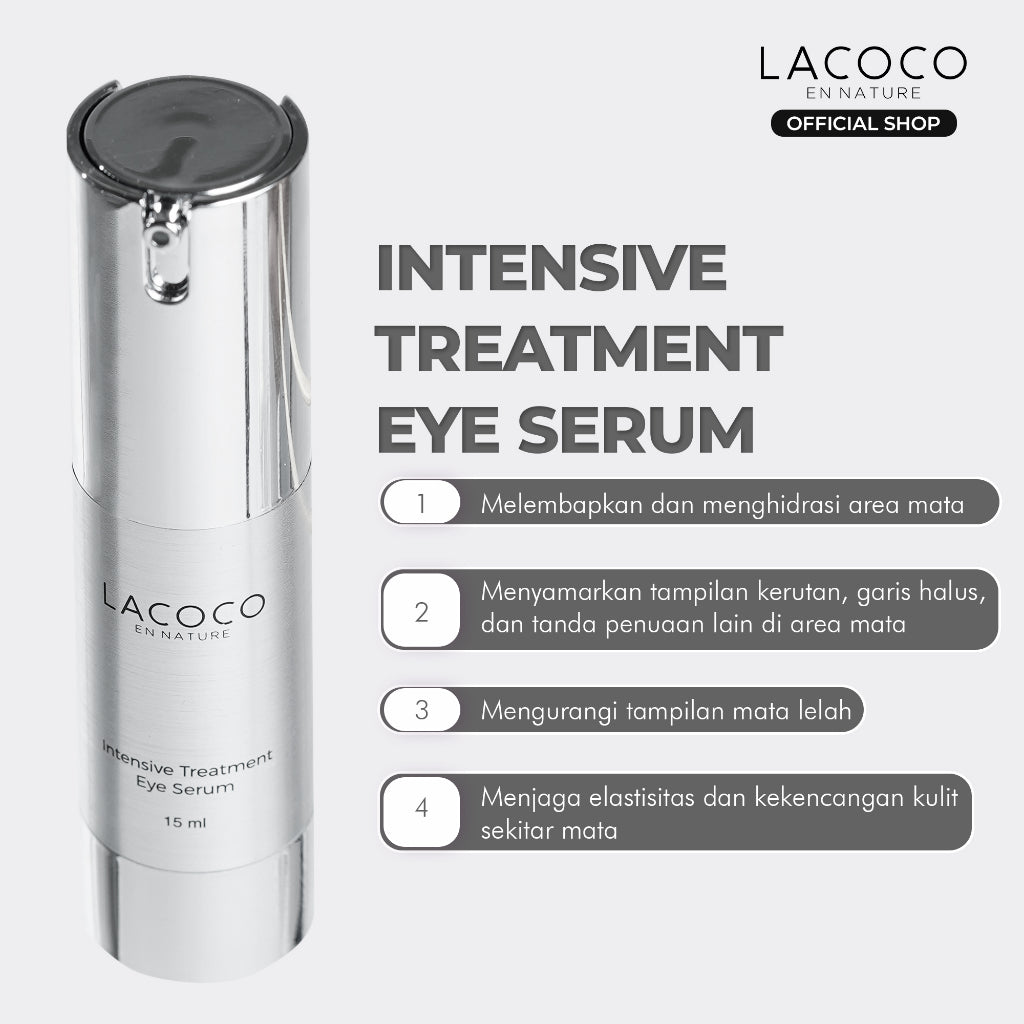 [BEST SELLING] ⁠⁠[Abel Cantika's Picks] Lacoco Intensive Treatment Eye Serum Krim Mata Kerutan Garis Halus The Ori Imploring Beauty Skint