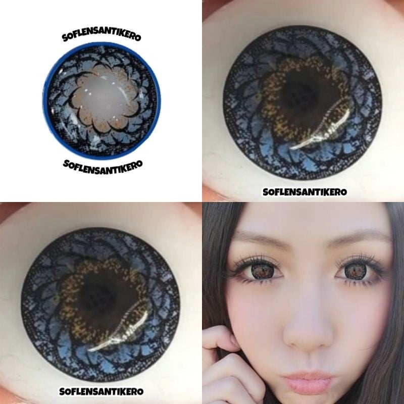 SOFTLENS KADAR AIR TERTINGGI 60% DIAMETER 20MM FLOWER YOGURT GARANSI ORIGINAL DAN SEGEL PABRIK