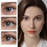 Softlens Minus (0.00 s/d -8.00) lensa kontak warna 14.2MM Graphite Lens softlens min kadar air 40% Yearly