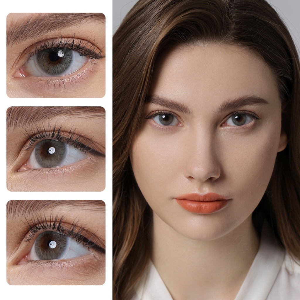 Softlens Minus (0.00 s/d -8.00) lensa kontak warna 14.2MM Graphite Lens softlens min kadar air 40% Yearly