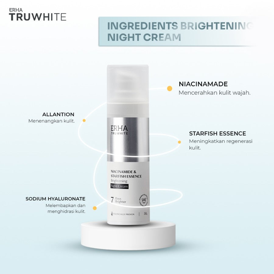 Erha Truwhite Brightening Day & Night - Moisturizer Pagi & Malam