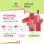 Emina Poppin’ Matte 4.5 g - Lip Cream Matte Ringan, Long-lasting, Tidak Lengket