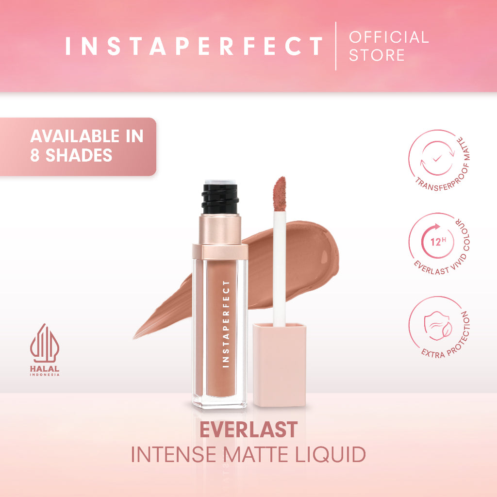[NEW] Instaperfect Everlast Intense Matte Liquid 4.2 g - Longlasting Lip Cream (Transferproof, Tahan Lama 12 Jam)
