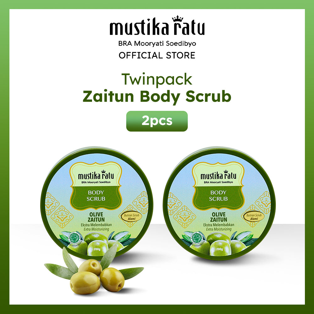 Mustika Ratu Twinpack Zaitun Body Scrub 200gr