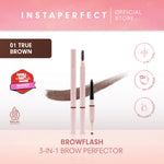 Instaperfect BROWFLASH 3-in-1 Brow Perfector - Pensil Alis Matic (Longlasting 12 Jam)