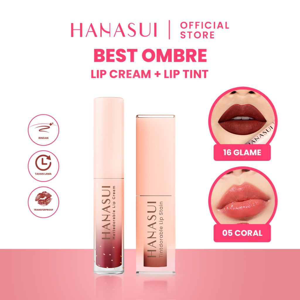 Hanasui Special Ombre ( Mattedorable Lipcream + Tintdorable Liptint) (bdl)