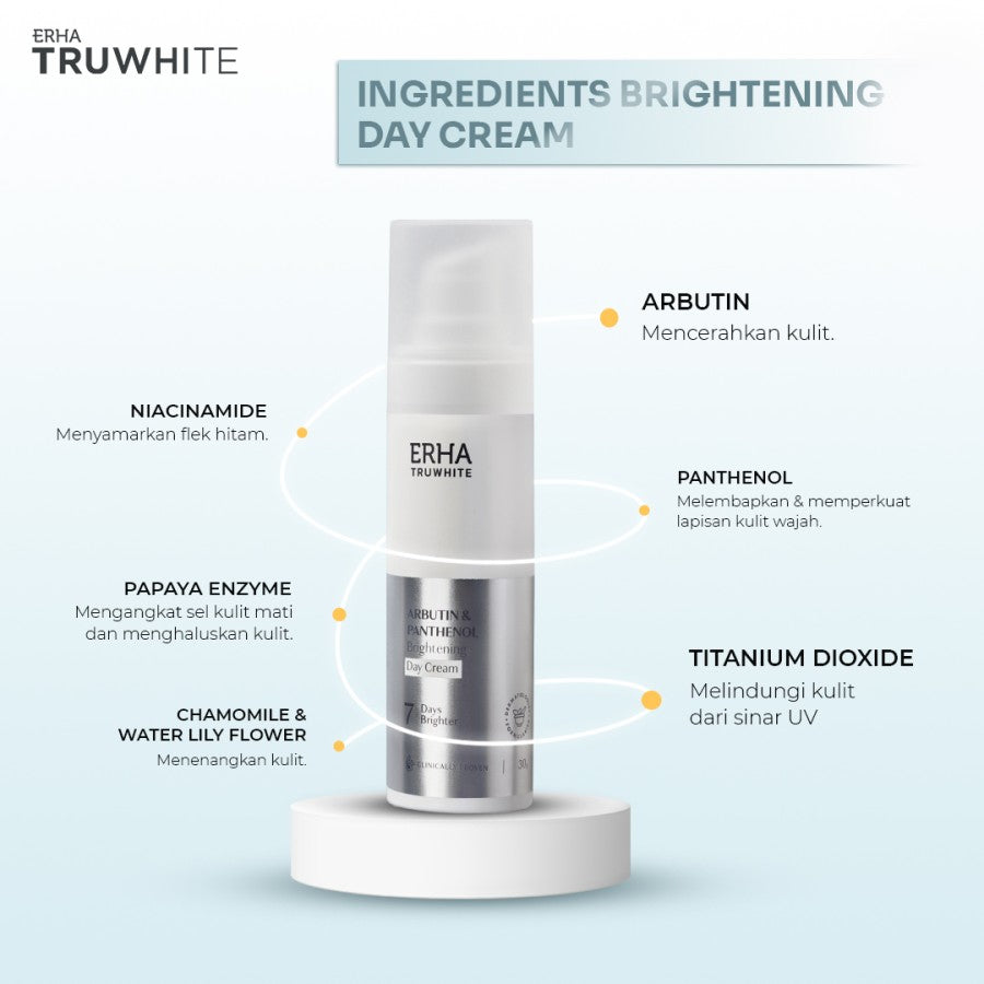 Erha Truwhite Brightening Day & Night - Moisturizer Pagi & Malam