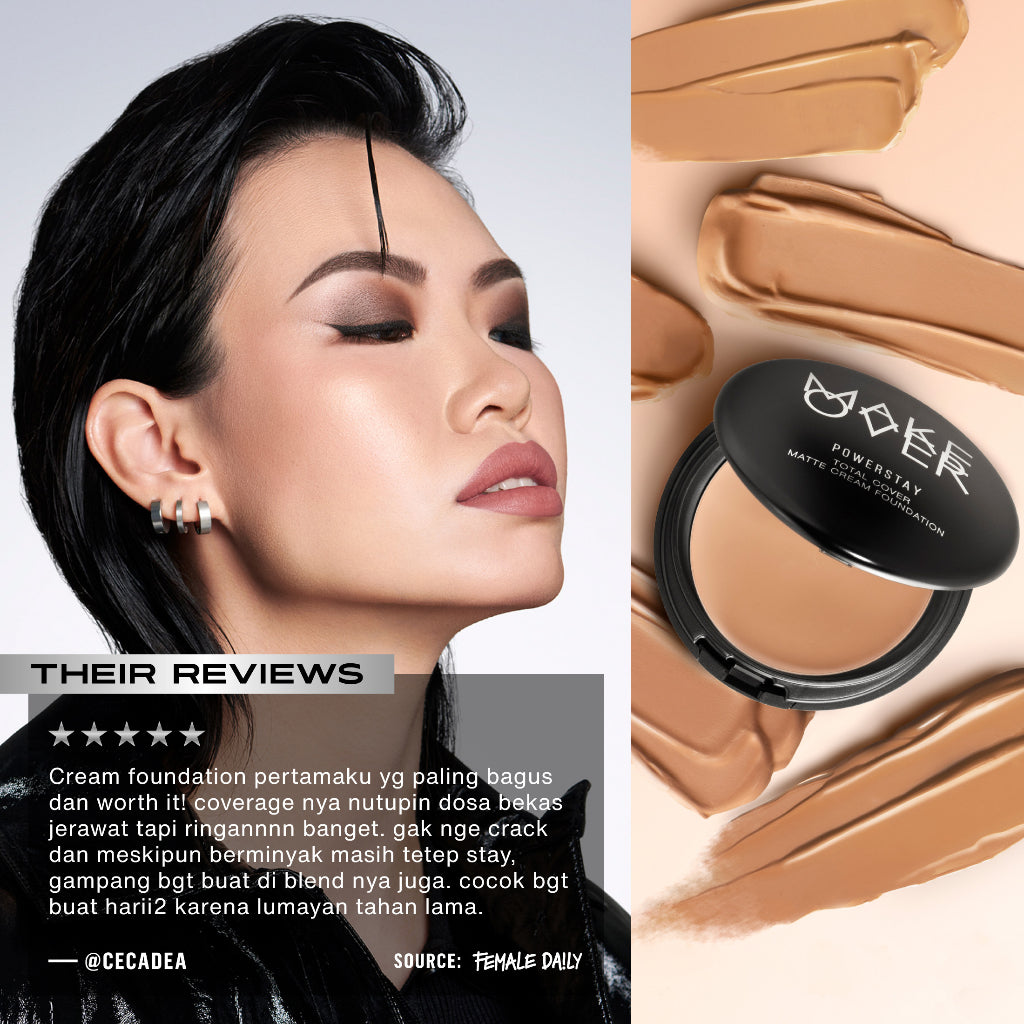 MAKE OVER Powerstay Total Cover Matte Cream Foundation 12 g - Cream Foundation