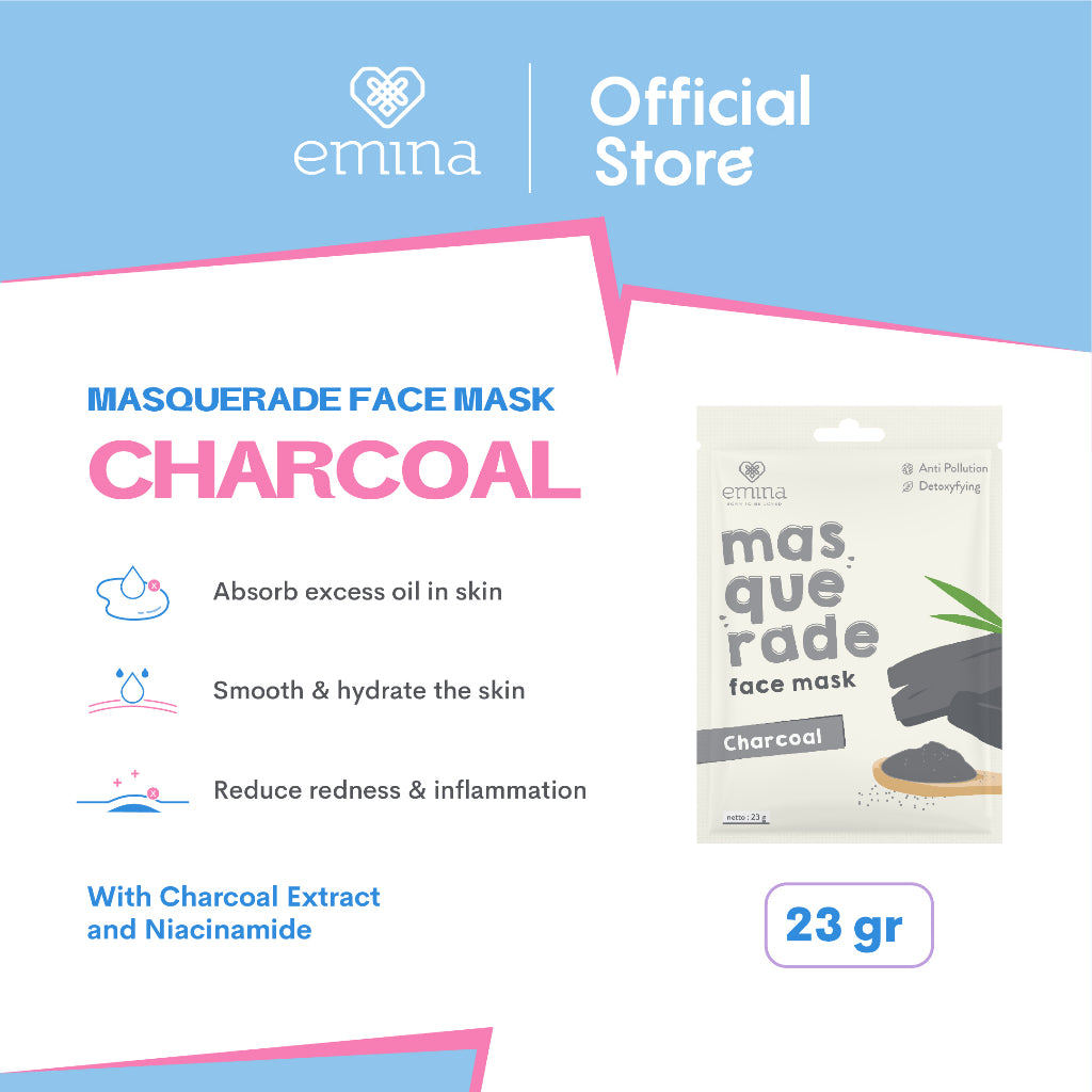 Emina Masquerade Face Mask 23 g - Sheet Mask Ekstrak Bahan Alami