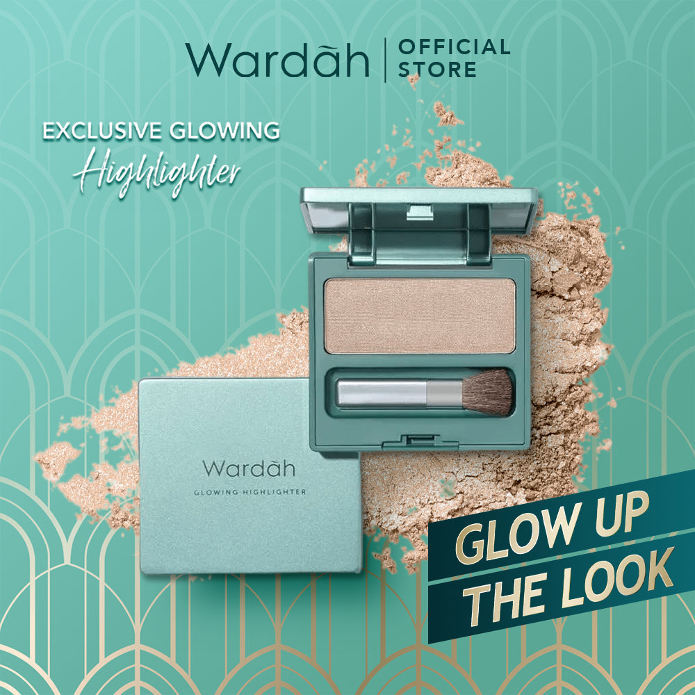 WARDAH Exclusive Glowing Highlighter - Memberikan Efek Glowing Yang Intense - Tekstur Creamy dengan Shimmer yang Halus - Tahan Lama Hingga 8 Jam dengan Hasil Akhir Natural - Makeup