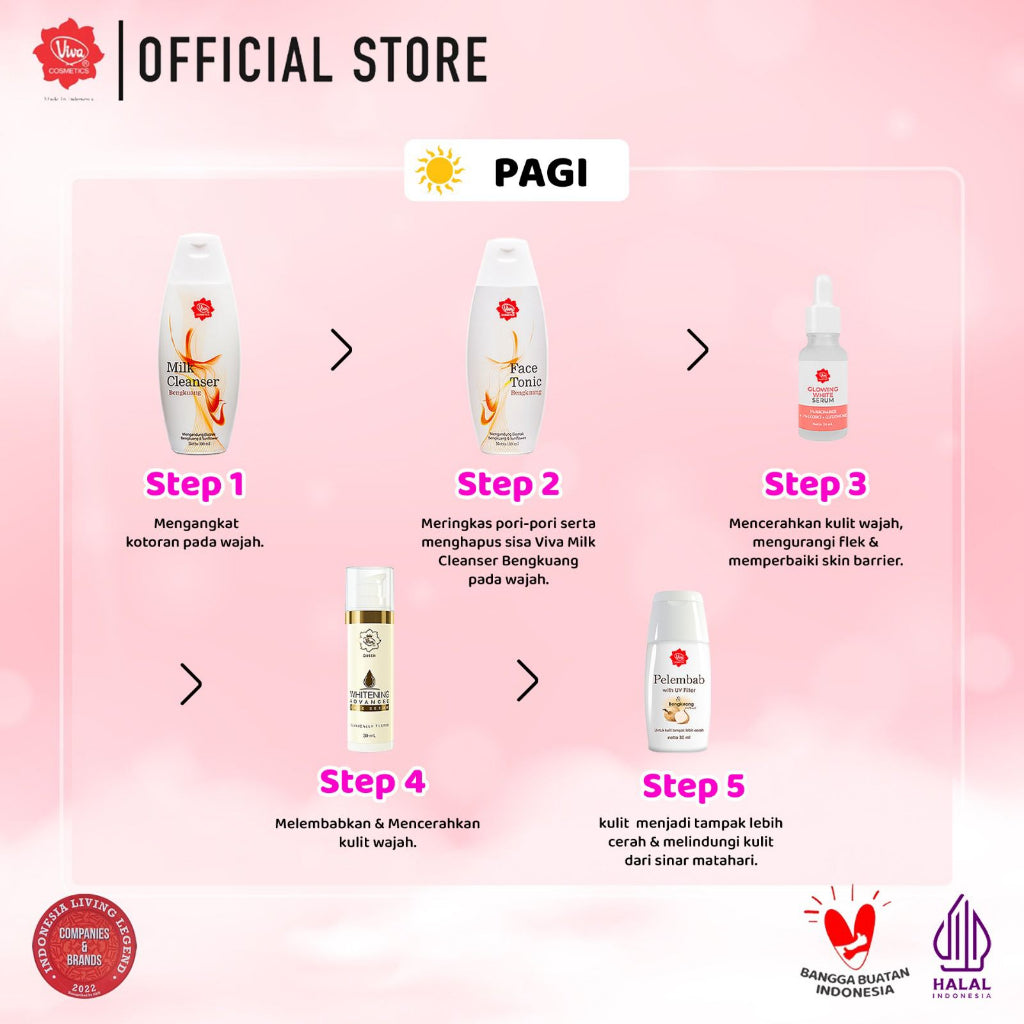 [PROMO] Paket Complete Whitening & Glowing Face Care Set