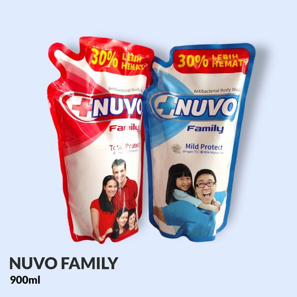 SABUN MANDI NUVO LIQSOAP MERAH / PUTIH POUCH 825ML