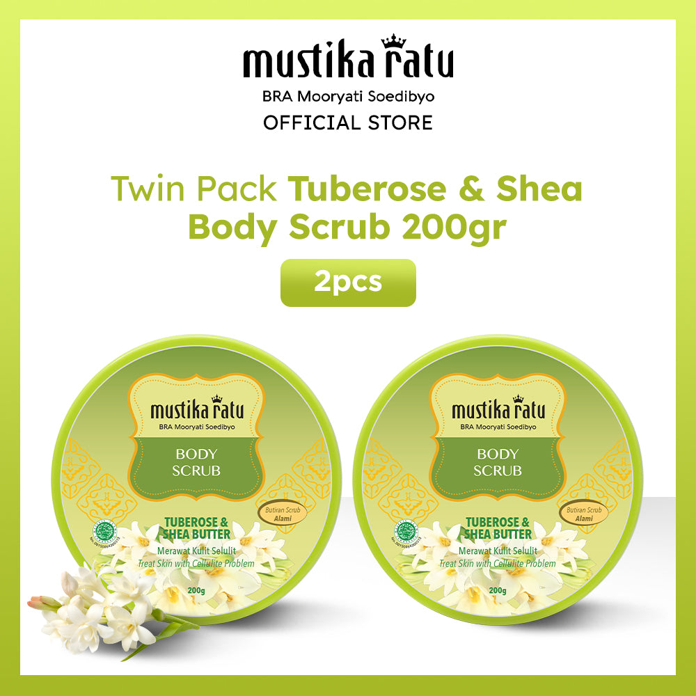 Mustika Ratu Twinpack Tuberose & Shea Body Scrub 200gr