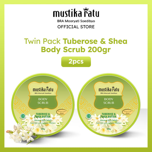 Mustika Ratu Twinpack Tuberose & Shea Body Scrub 200gr