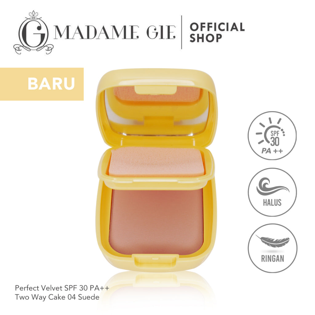 Madame Gie Perfect Velvet SPF 30PA Two Way Cake - Make up Bedak Padat